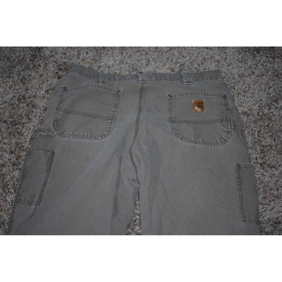 Carhartt Men's Relaxed Fit Work Pants – 38x30 – Brown Canvas – Stained - Picture 8 of 8